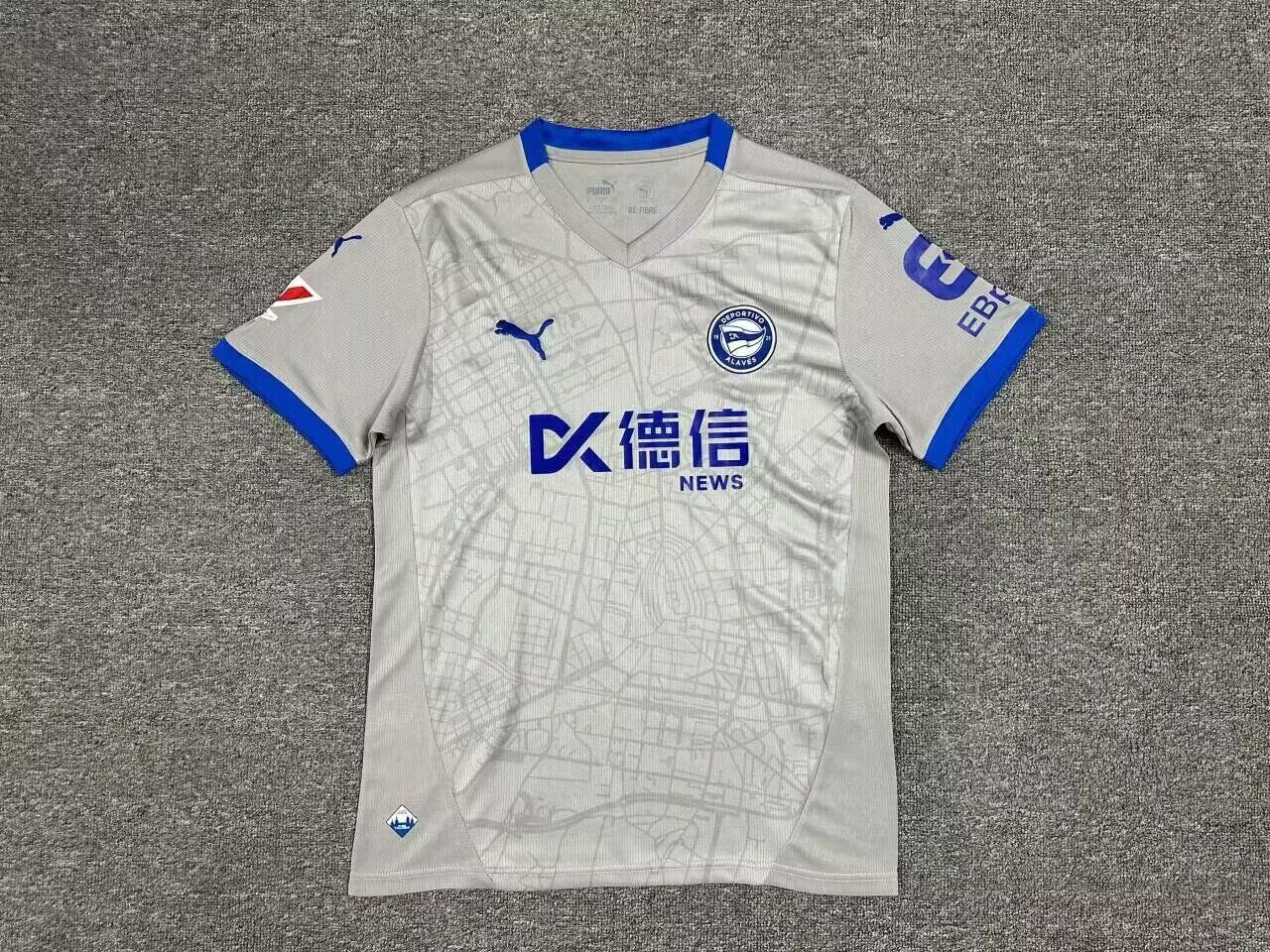 AAA Quality Alaves 24/25 Away Grey Soccer Jersey